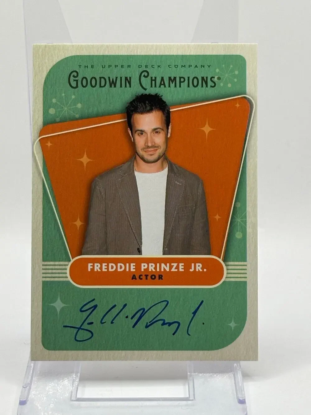2026 UD Goodwin Champions Freddie Prinze Jr Art Frame On Card Auto Shes All That